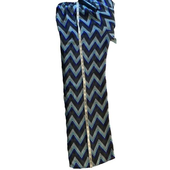 Heart Soul Womens Geometric Palazzo Pants Size L Lined Waistband - Picture 10 of 12